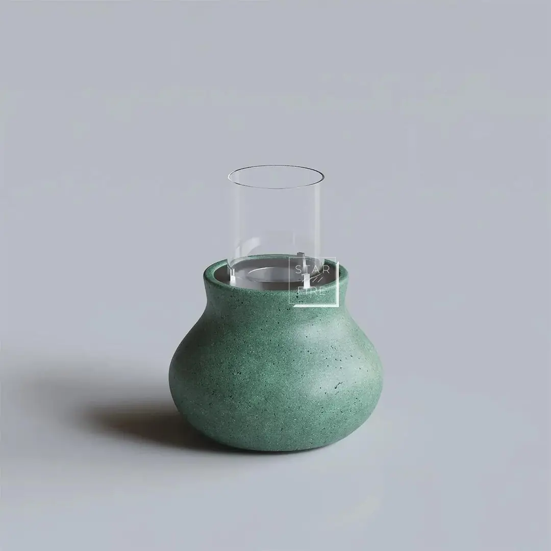 Pear Flame Hafif Beton Bioethanol Taşınabilir Şömine