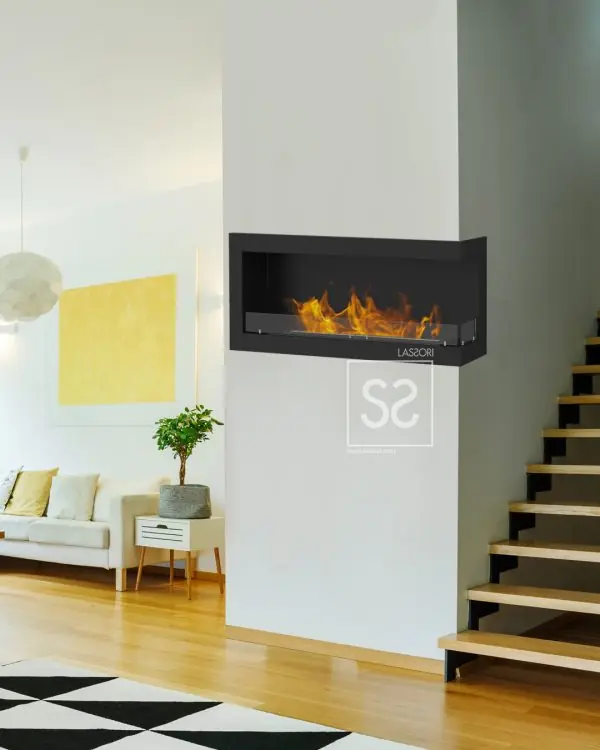 Brick – Duvara Monte Şömine – Sağ Açık 120cm Burner