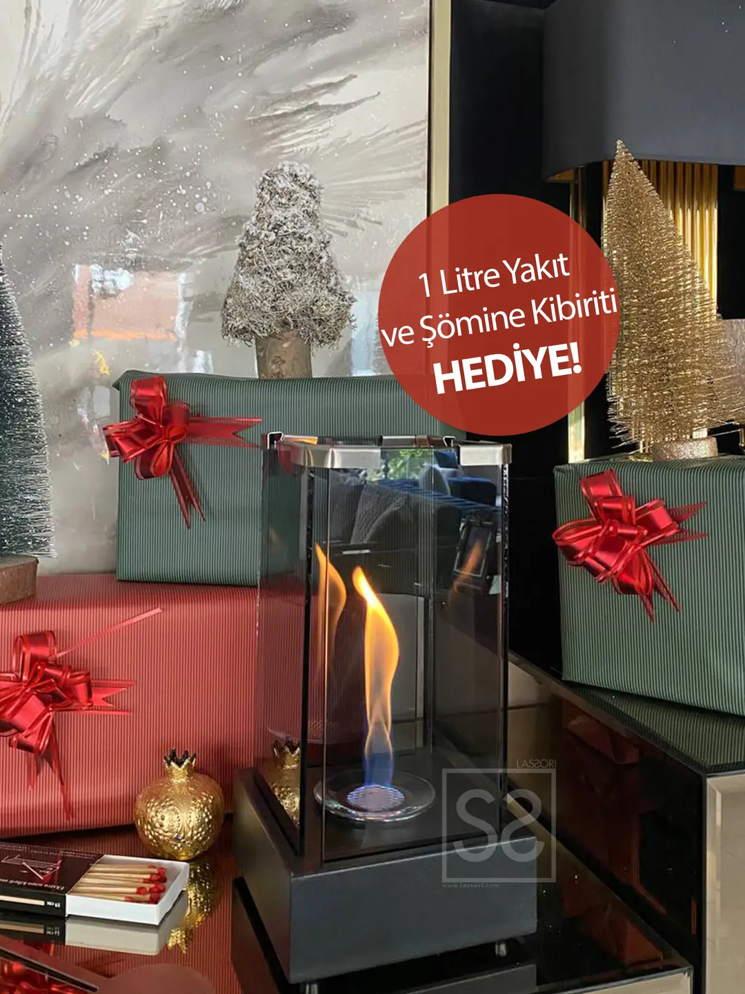 Mini Storm Şömine Hediyelik Set
