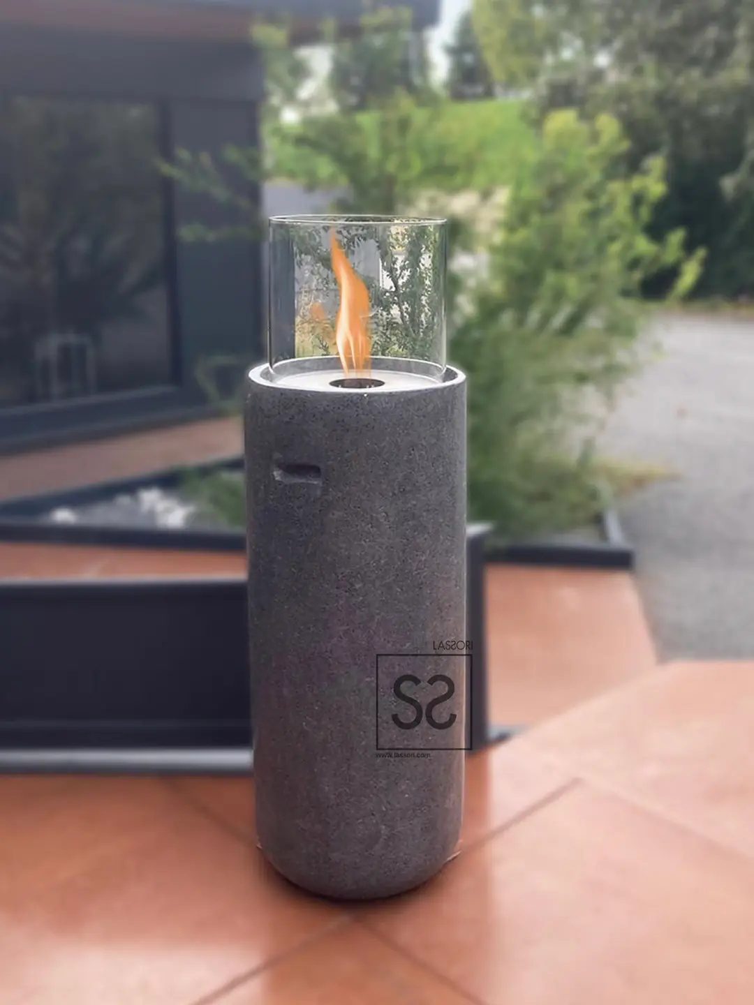 Touch Flame Hafif Beton Taşınabilir Bioethanol Şömine