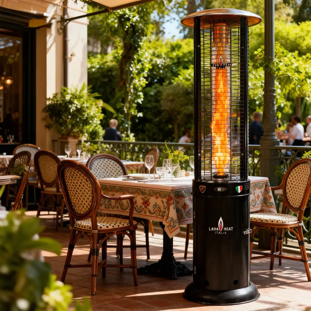 Terrace Flame Tüplü Dekoratif Bahçe Şömine