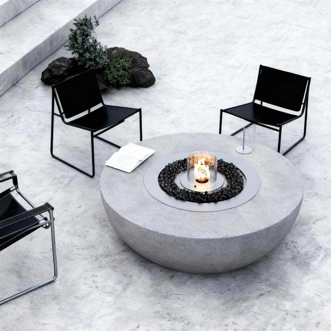 Sapphire Flame Hafif Beton Bioethanol Taşınabilir Şömine