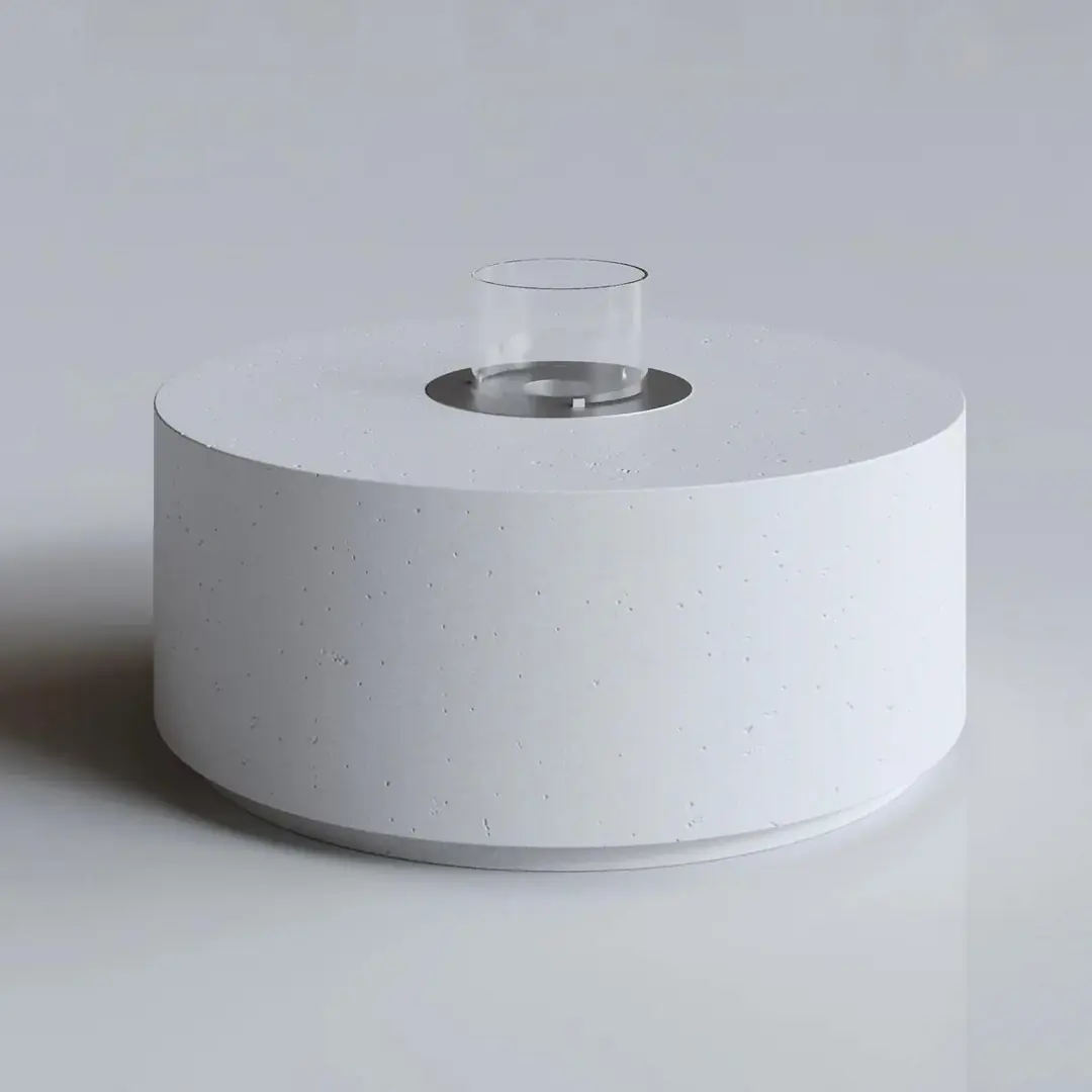 Cylinder Flame Hafif Beton Bioethanol Taşınabilir Şömine