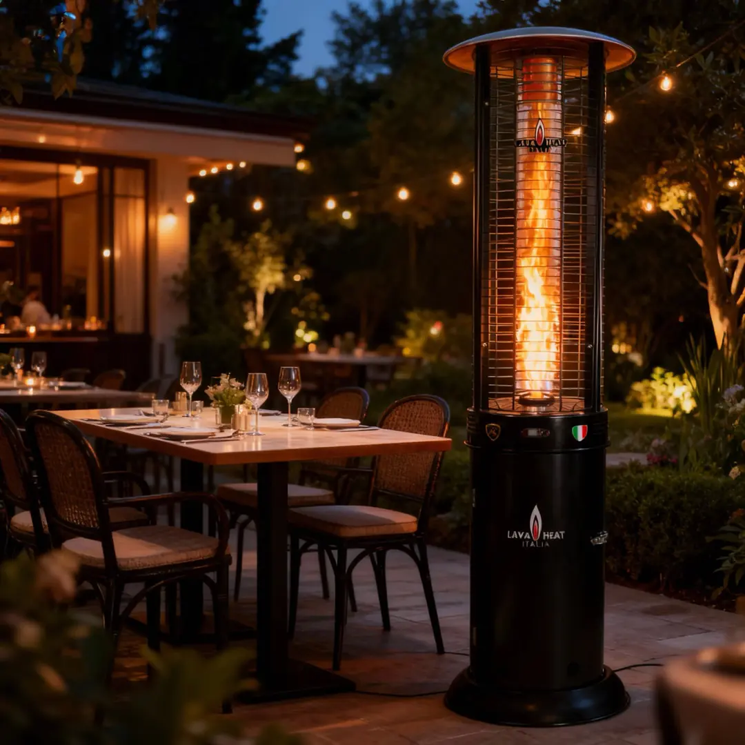Terrace Flame Tüplü Dekoratif Bahçe Şömine