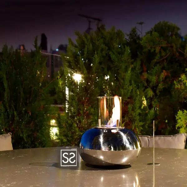 Silver Masaüstü Bioethanol Şömine