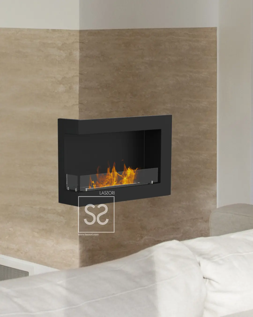 Brick – Duvara Monte Şömine – Sol Açık 60cm Burner