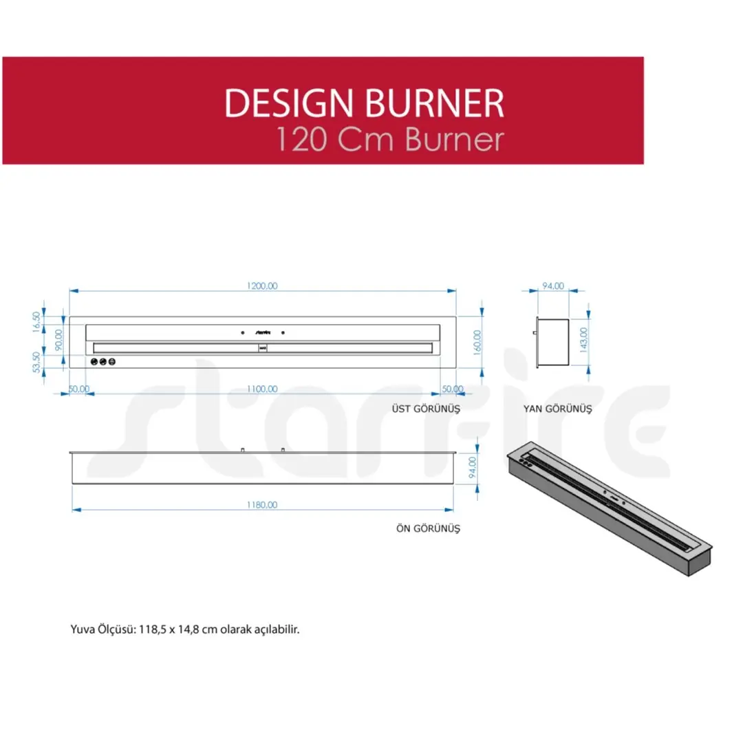 120’lik Design Burner