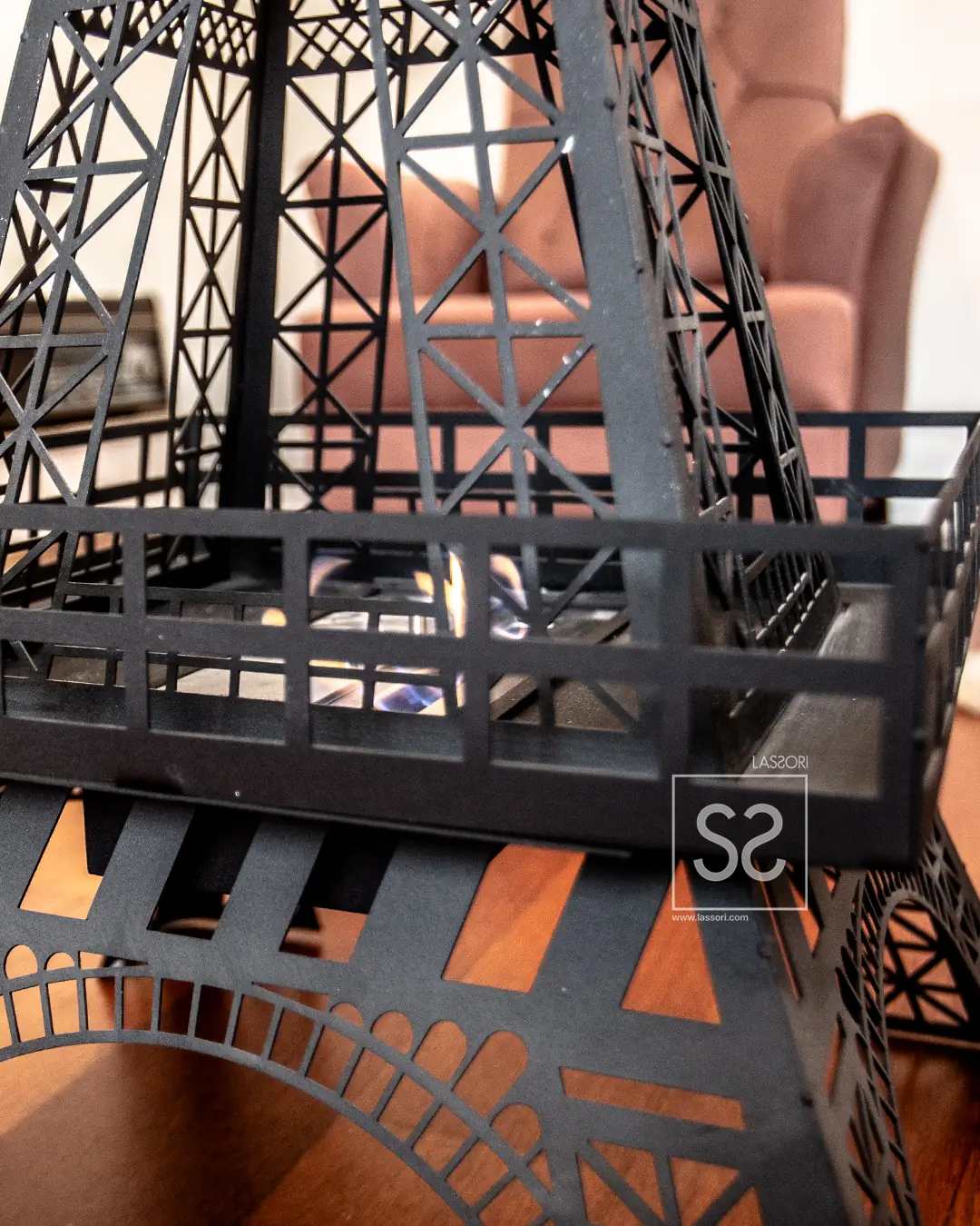 Eiffel Tower Bacasız Taşınabilir Şömine