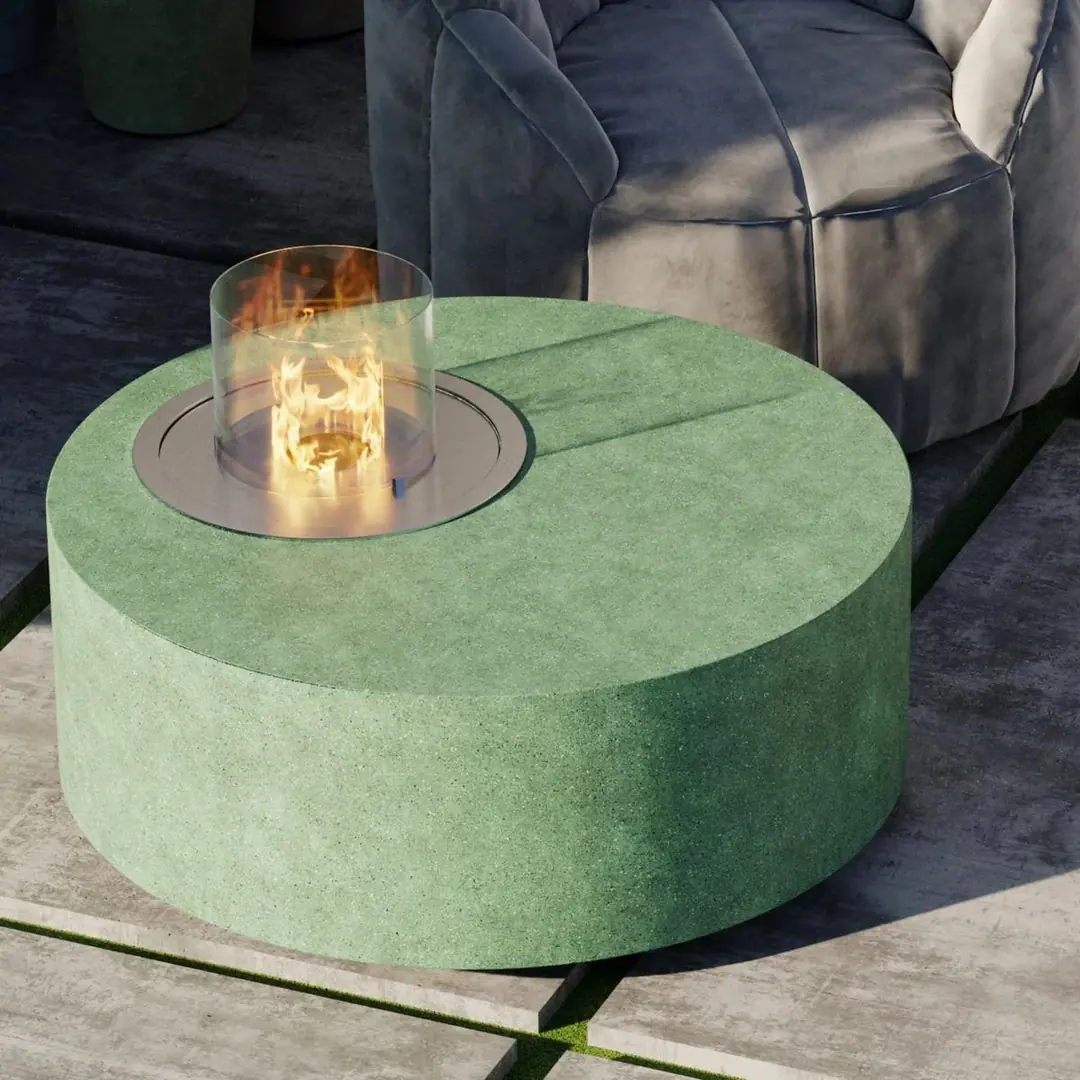 Aura Flame Hafif Beton Bioethanol Taşınabilir Şömine