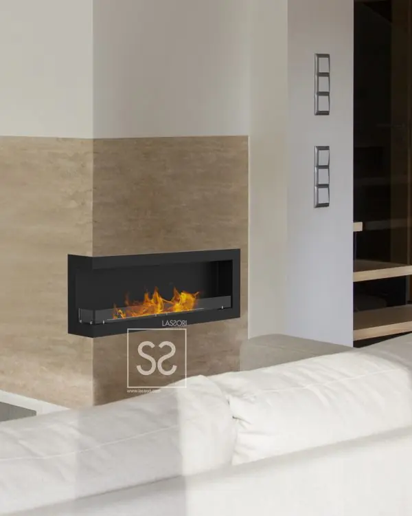 Brick – Duvara Monte Şömine – Sol Açık 120cm Burner