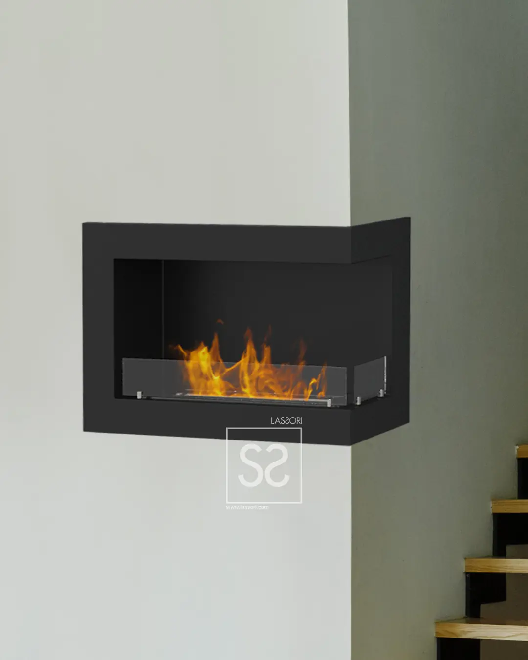 Brick – Duvara Monte Şömine – Sağ Açık 60cm Burner