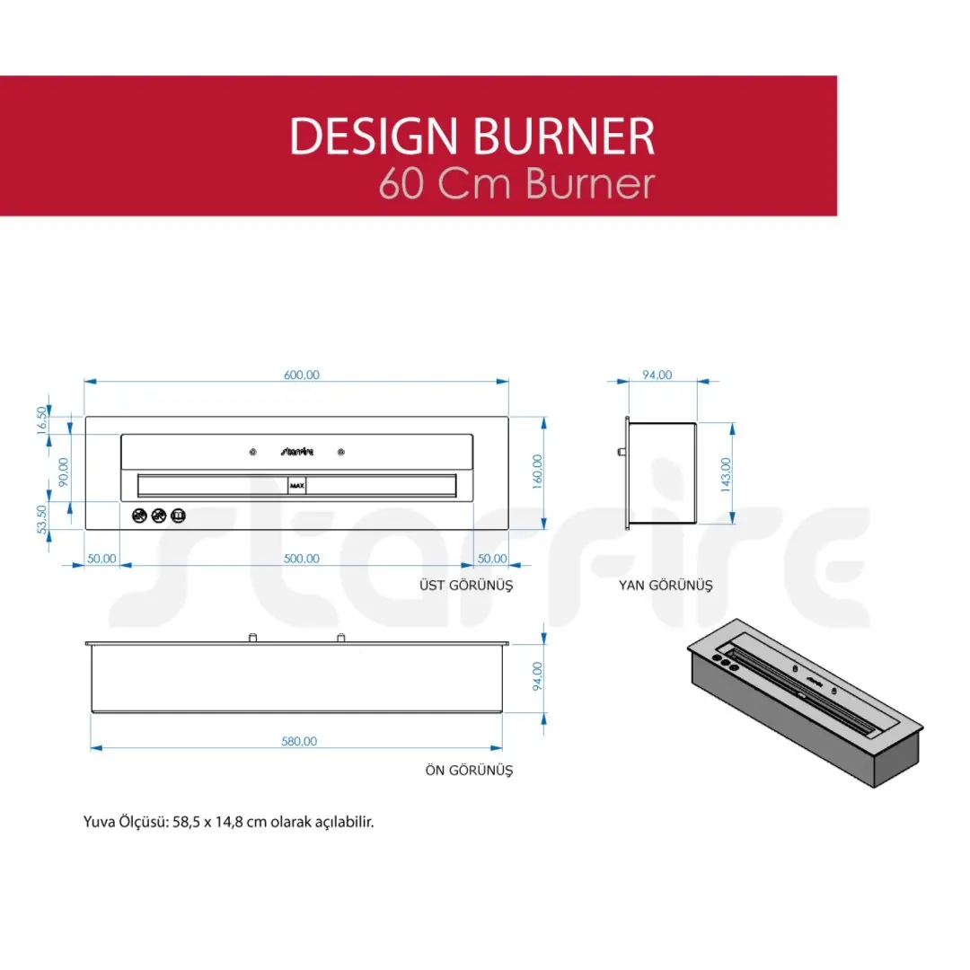 60’lık Design Burner