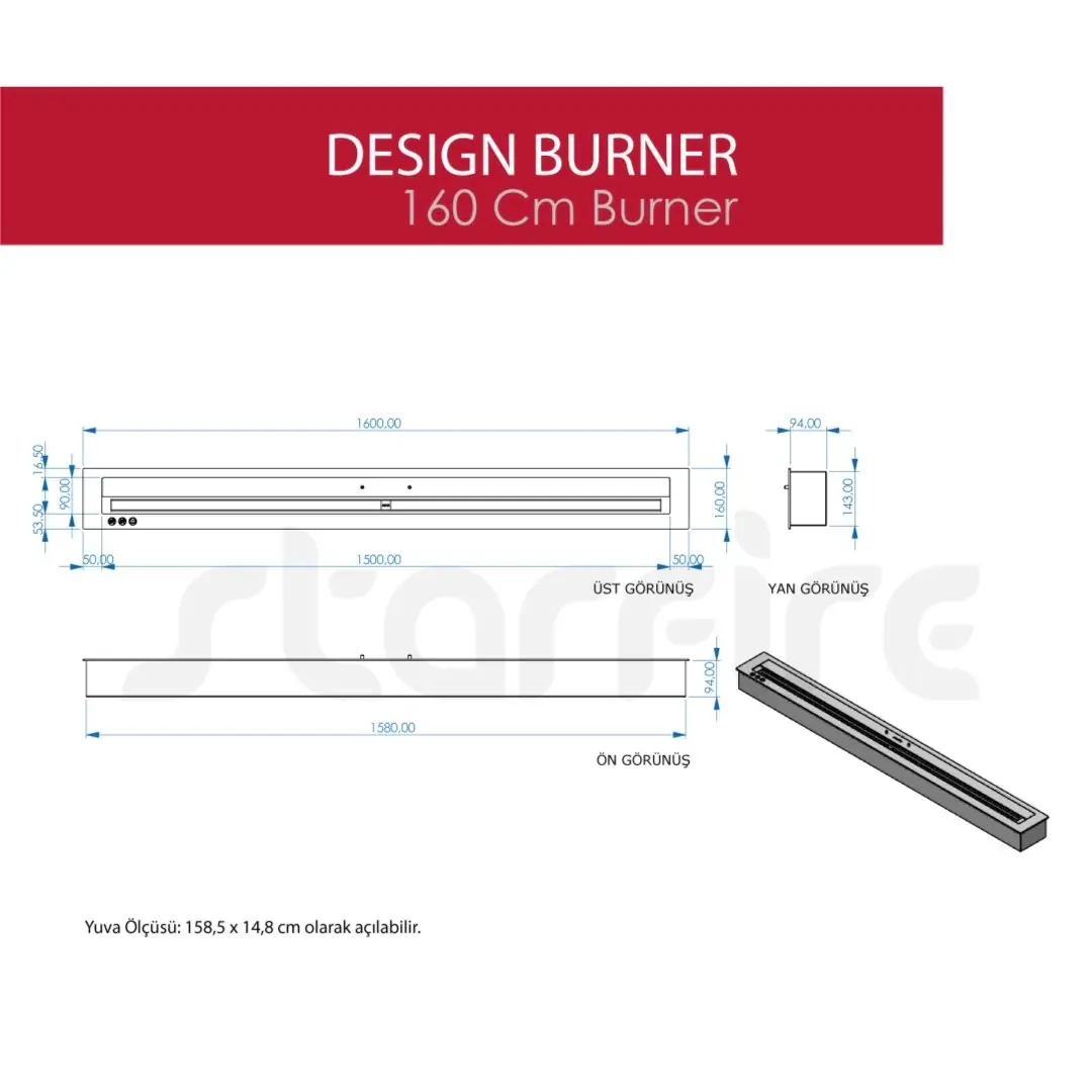 160’lık Design Burner